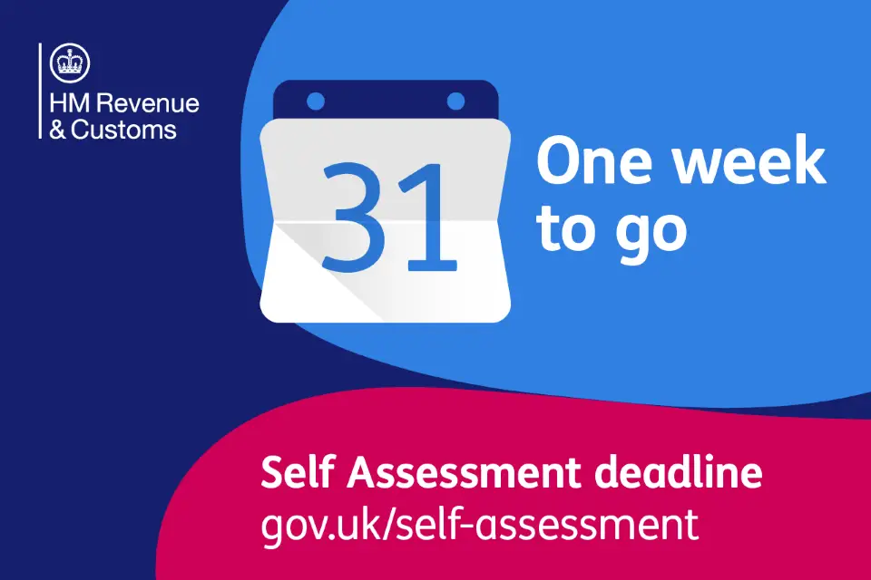 One week left to file for fewer than 3.4 million Self Assessment customers
