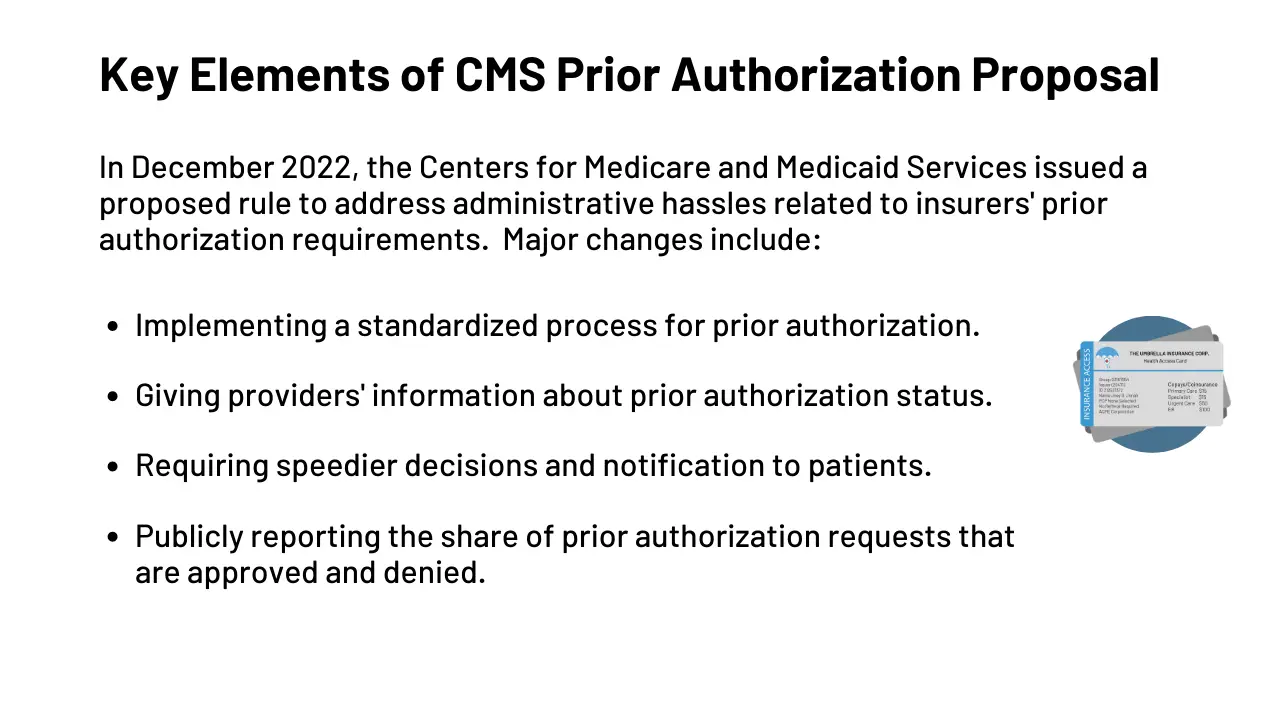 CMS Prior Authorization Proposal Aims to Streamline the Process and Improve Transparency