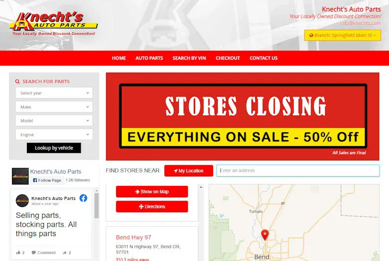 After 75 years in business, Knecht's Auto Parts closing down May 31; 8 stores include one in Bend