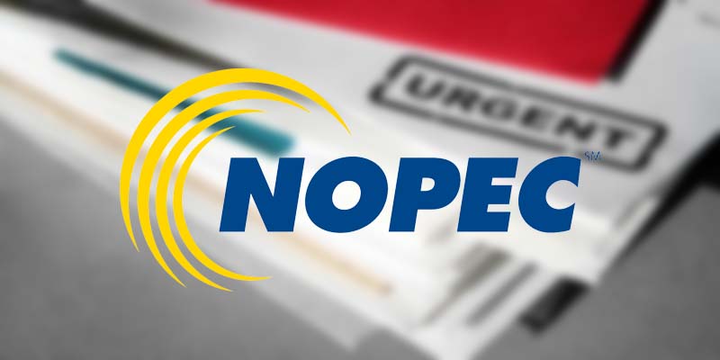 Watch out for mail from NOPEC
