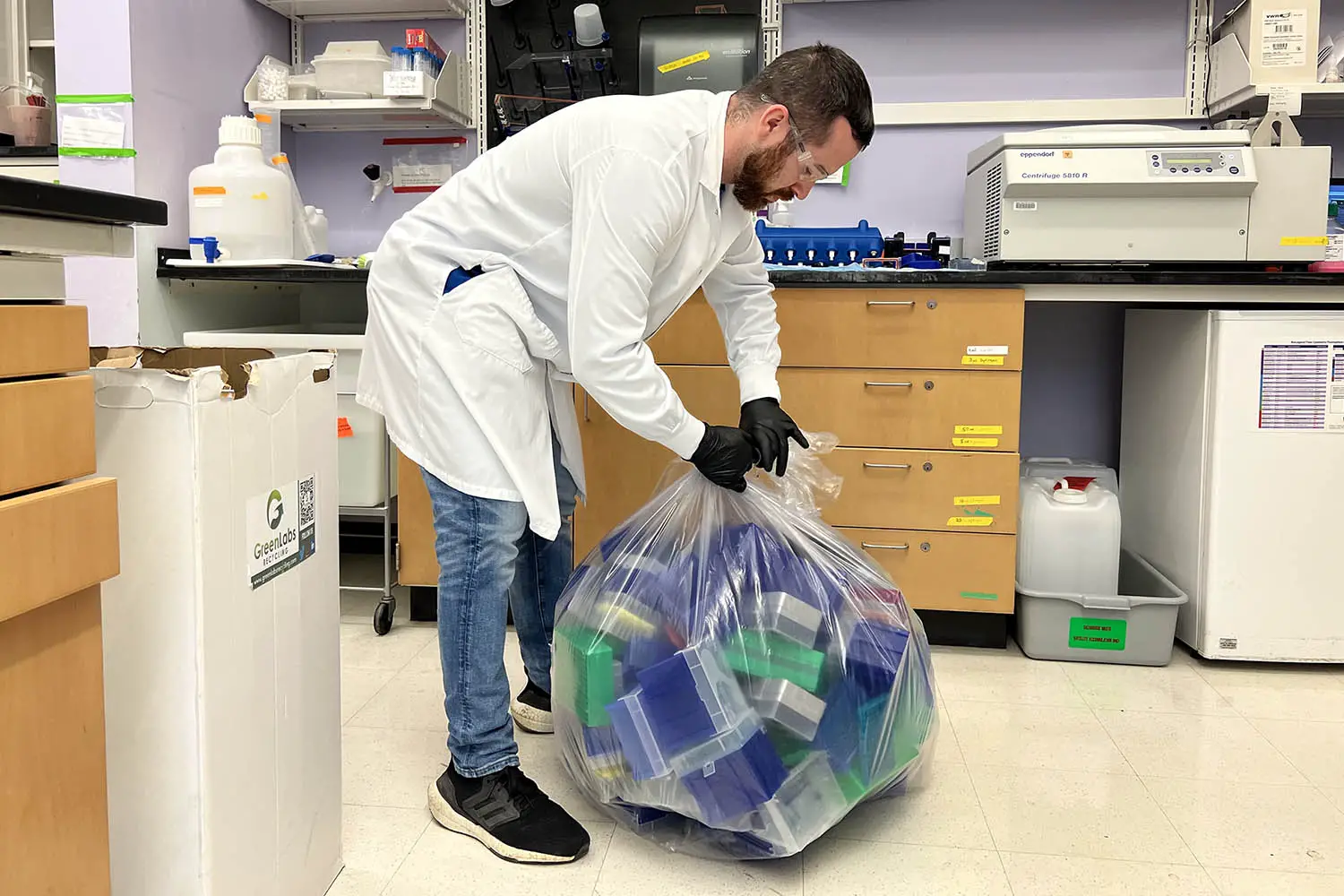 Recycling plastics from research labs | MIT News