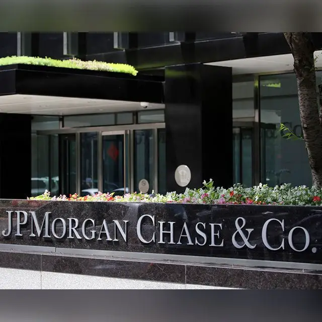 JPMorgan sign in New York City