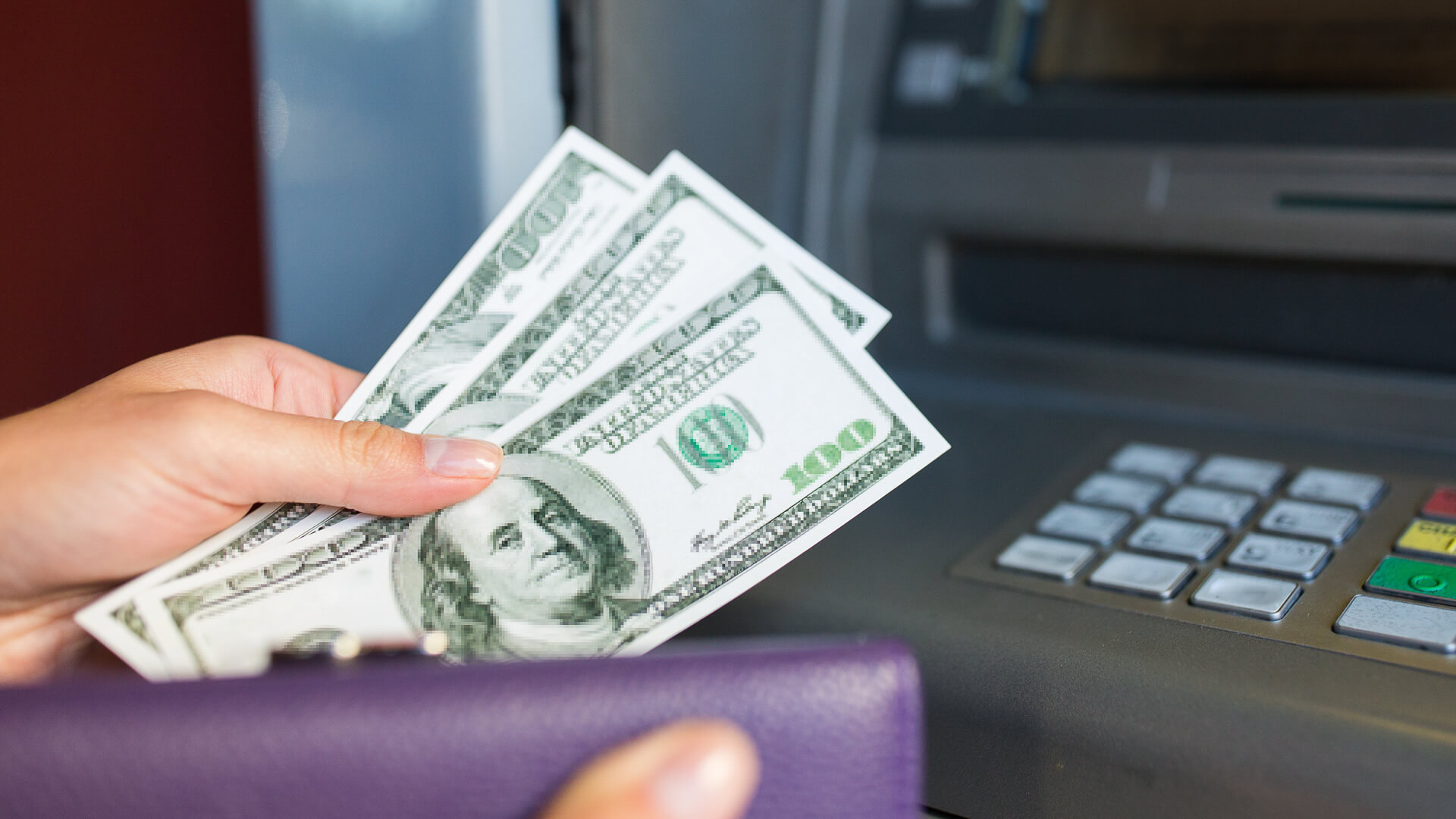 ATM, cash, wallet, withdrawal
